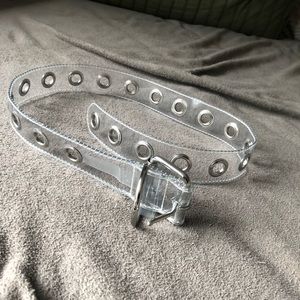 UO Clear Grommet Belt